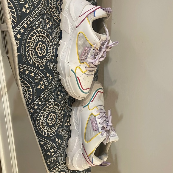 Women Versace Couture Jeans Multi color track shoes size 9 - Picture 1 of 3